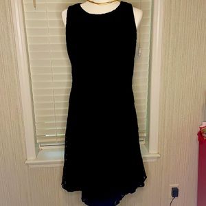Anne Klein Little Black Lacey Sleeveless Dress